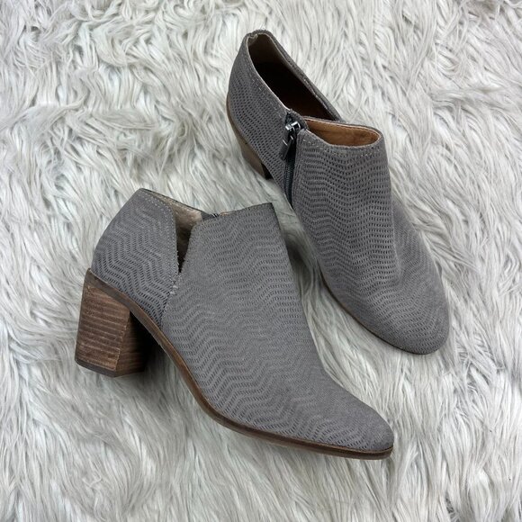 Lucky Brand Shoes - Lucky Brand Women's Gray Suede Pickla Booties